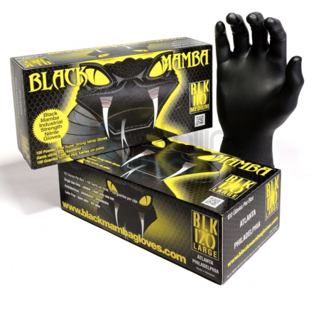 GANTS BLACK MAMBA (nitrile)